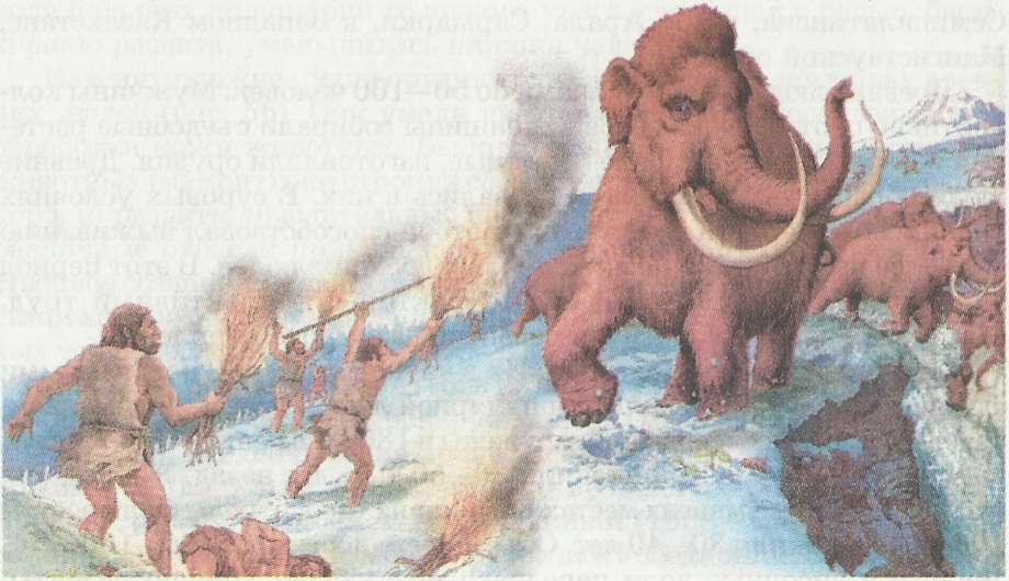 Охота на мамонтов 35 тыс. лет назад